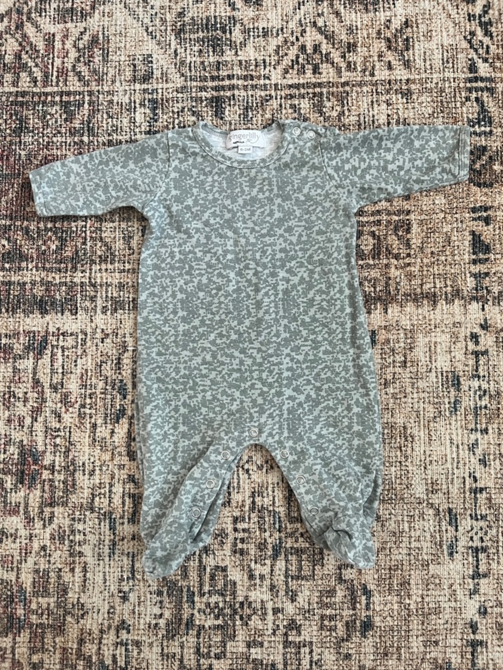 Gingerlily Australia Green & Grey Footed Sleeper